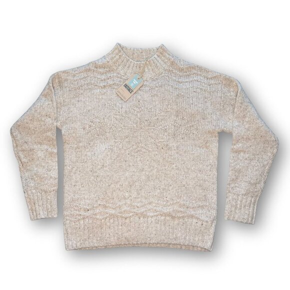 NWT Fat Face Ivory Snowflake Wool Jumper Sweater Size 6 - Picture 7 of 11